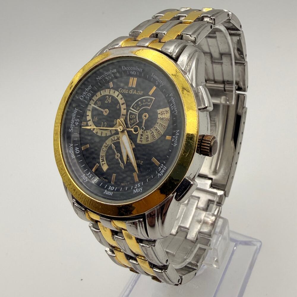 Cote d'Azur Multi-Function Grand Complication Style Watch Working New Battery